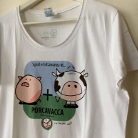 T-shirt Donna PORCAVACCA, i Tettini&reg;.