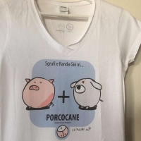 T-shirt Donna PORCOCANE, i Tettini&reg;.
