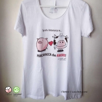 T-shirt Donna PORCAVACCA CHE AMORE, i Tettini&reg;.