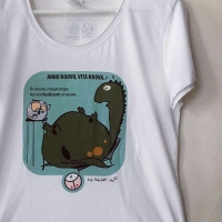 T-shirt Donna DINOSAURO PSICOSAURO, i Tettini&reg;.