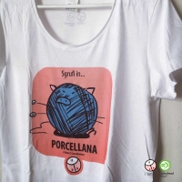 T-shirt Donna PORCELLANA, i Tettini&reg;.